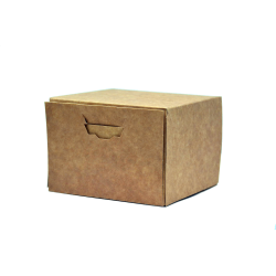 Boîte pâtissière kraft brun 17x17x10 cm | MJ Pack