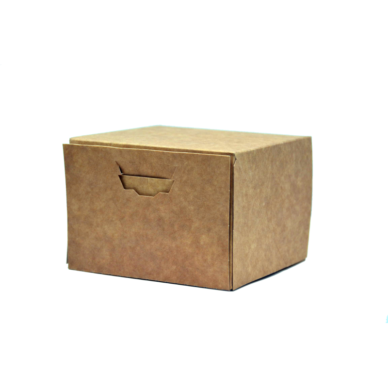 Boîte pâtissière kraft brun 17x17x10 cm | MJ Pack