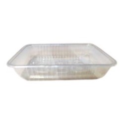 Barquette rectangulaire PP cristal 500cc