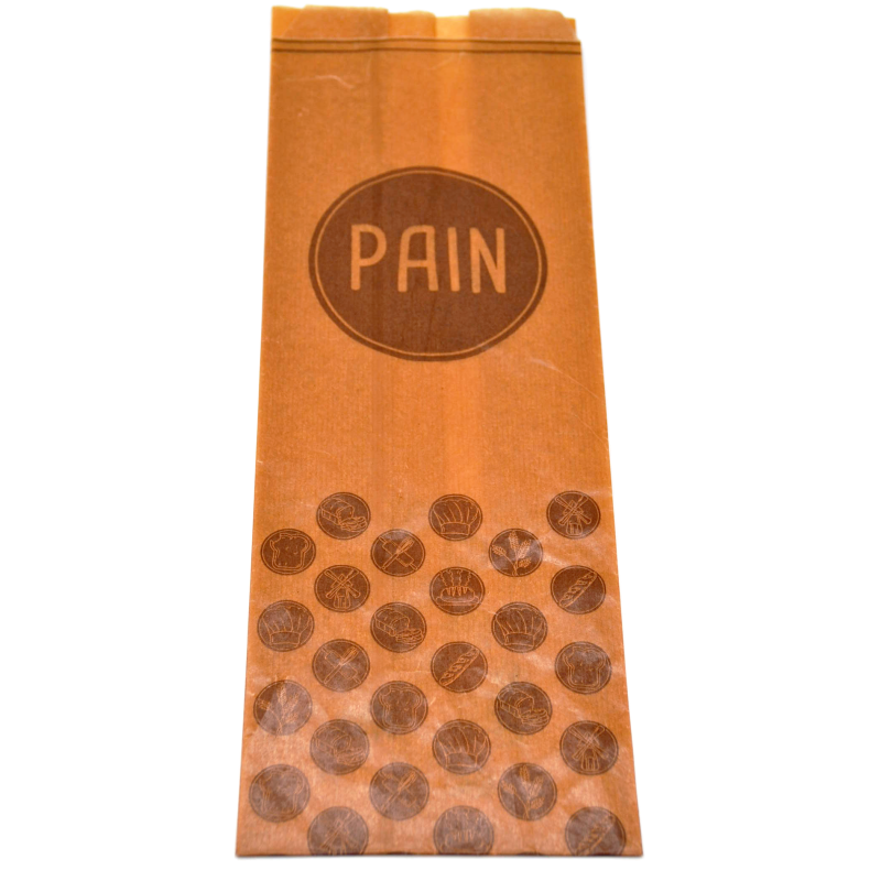 Sac a pain long 1kg kraft brun