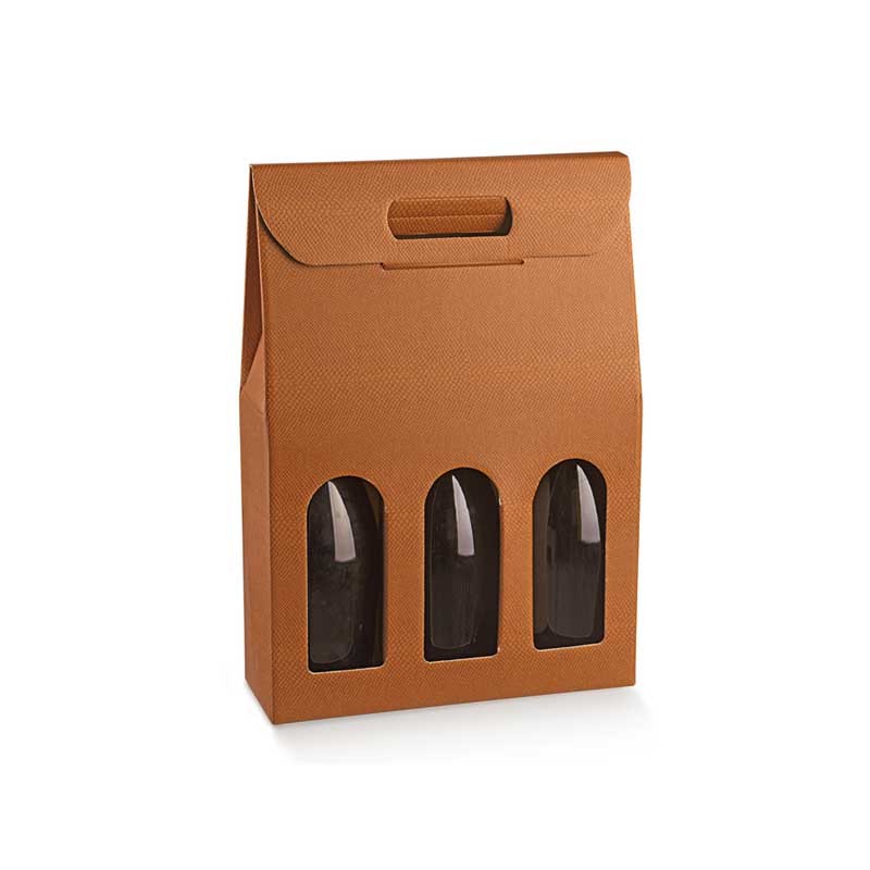 Boite 3 bouteilles orange | Mj Pack