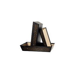 Corbeille en carton rectangulaire | Mj Pack