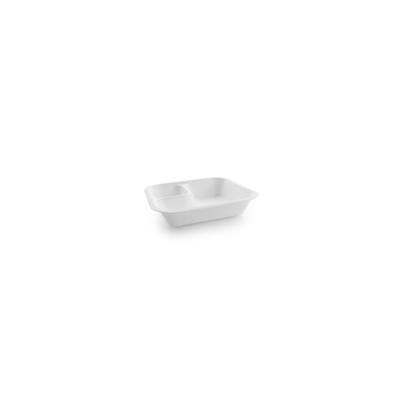 Ravier bagasse avec saucier 550ml | Mj Pack