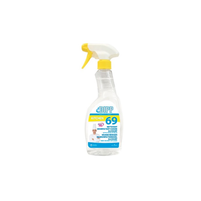 Désinfectant cuisine 500 ml – spray 2 en 1 | MJ Pack